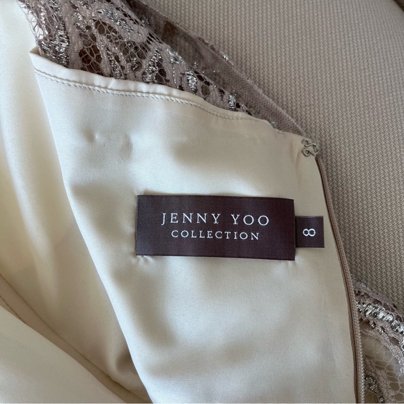 Stand out at holiday parties wearing this elegant Jenny Yoo cocktail dress. - Picture 3 of 3